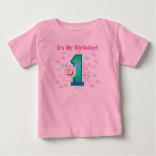 Camiseta De Bebé Niña es mi primer cumpleaños