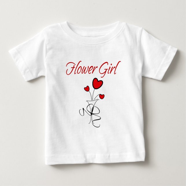 Camiseta De Bebé Niña Flor (Anverso)