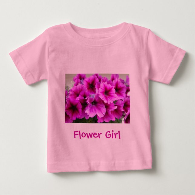 Camiseta De Bebé Niña Flor (Anverso)