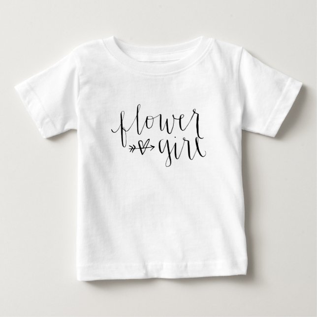 Camiseta De Bebé Niña Flor (Anverso)