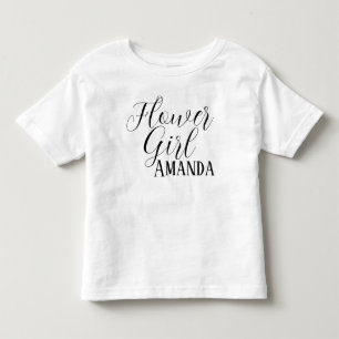 Camiseta De Bebé Niña Flor Niña Niñera Moderno Guión Chino de boda