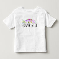 Niña Flor Púrpura Toddler Tee | Bridesmaid