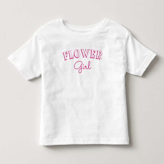 Camiseta De Bebé Niña Flor Rosa (Anverso)