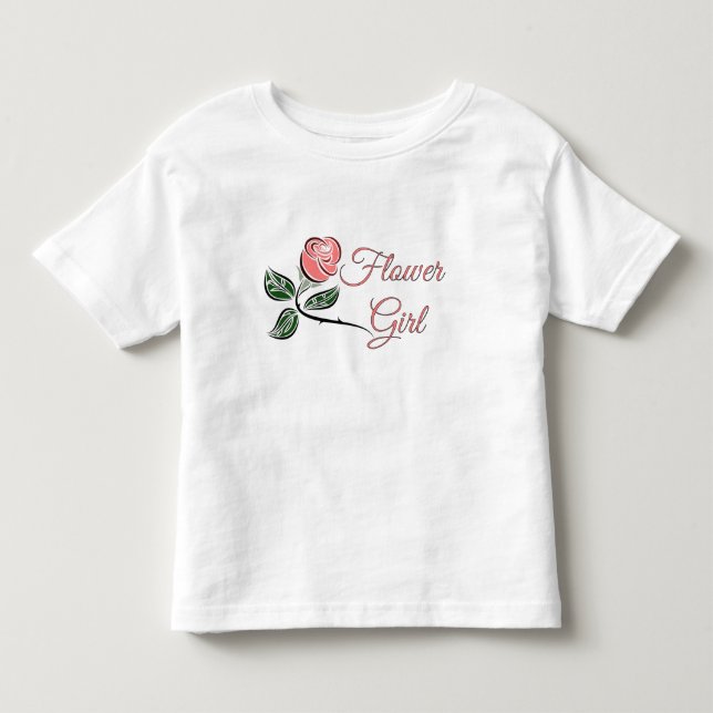 Camiseta De Bebé Niña Flor Toddler Ruffle Boda T- Vestido (Anverso)