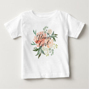 Camiseta De Bebé Niña floral de Rubor