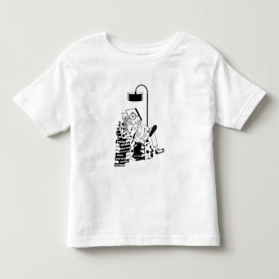 Camiseta De Bebé Niña leyendo libros