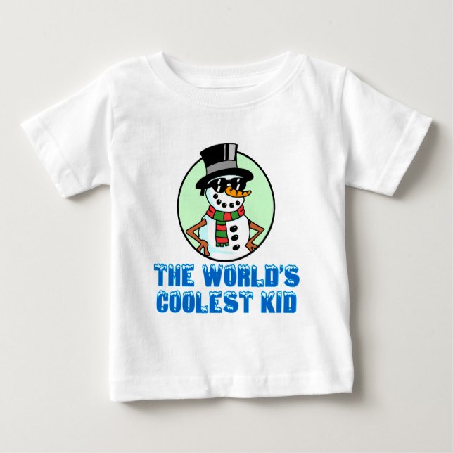 Camiseta De Bebé Niña más fría del mundo (Anverso)