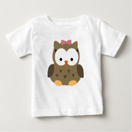 Camiseta De Bebé Niña pequeña con arco rosado