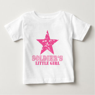 Camiseta De Bebé Niña pequeña de soldado