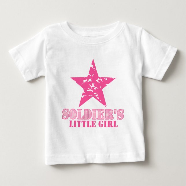 Camiseta De Bebé Niña pequeña de soldado (Anverso)
