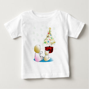 Camiseta De Bebé Niña pequeña en la noche de Navidades de peatones
