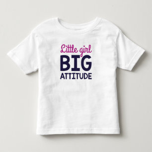 Camiseta De Bebé Niña Pequeña Gran Actitud