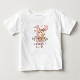 Camiseta de bebé niña regalo de primer cumpleaños