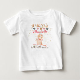 Camiseta De Bebé Niña Regalos 1 Cumpleaños Ducha Princesa Gatos