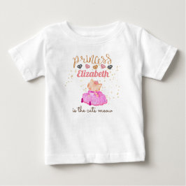 Camiseta De Bebé Niña Regalos 1 Cumpleaños Ducha Princesa Gatos