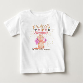 Camiseta De Bebé Niña Regalos 1 Cumpleaños Ducha Princesa Gatos