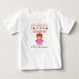 Camiseta De Bebé Niña Regalos 1 Cumpleaños Ducha Princesa Gatos