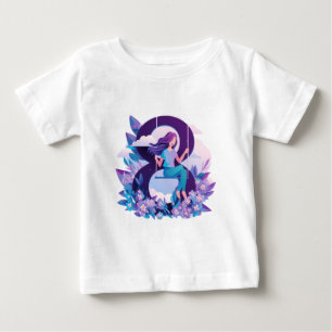 Camiseta De Bebé Niña soñadora en columpio – Diseño caprichoso para