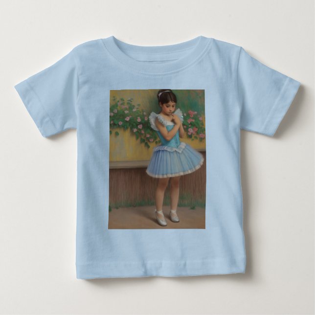 Camiseta De Bebé Niña soniando que es un bailarina (Anverso)