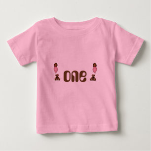 Camiseta De Bebé Niña Teddy Bears Globloons Cumpleaños Romper