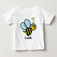 Niñas Abeja Lindo Abejorro Amarillo Personalizadas
