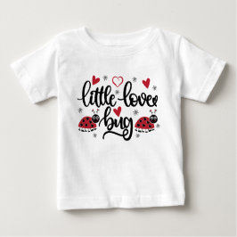 Camiseta de bebé niñas arte de palabras pequeño in