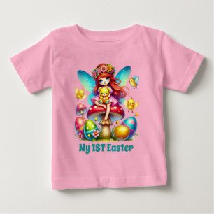 Camiseta De Bebé Niñas bebé lindas hada primer Pascua