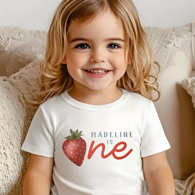Camiseta De Bebé Niñas Berry Primer Verano Niños 1er Cumpleaños (Subido por el creador)