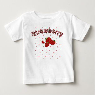 Camiseta De Bebé Niñas Fresas Lindas Verano 