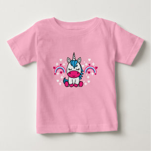 Camiseta De Bebé Niñas Unicorn Pony