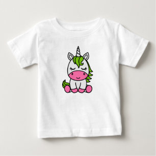 Camiseta De Bebé Niñas Unicornio Poni