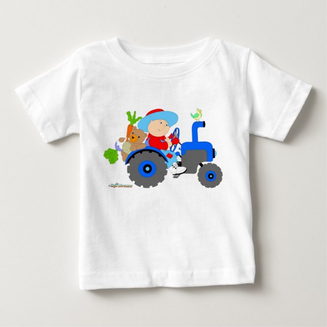 Camiseta De Bebé Niñera de granjero (Anverso)