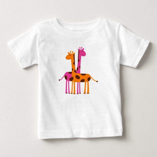 Camiseta De Bebé Niñera Pullover Hoodie/Giraffes (Anverso)