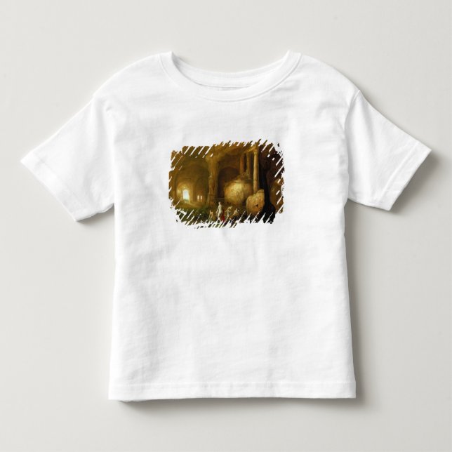 Camiseta De Bebé Ninfas que se bañan por ruinas clásicas (Anverso)
