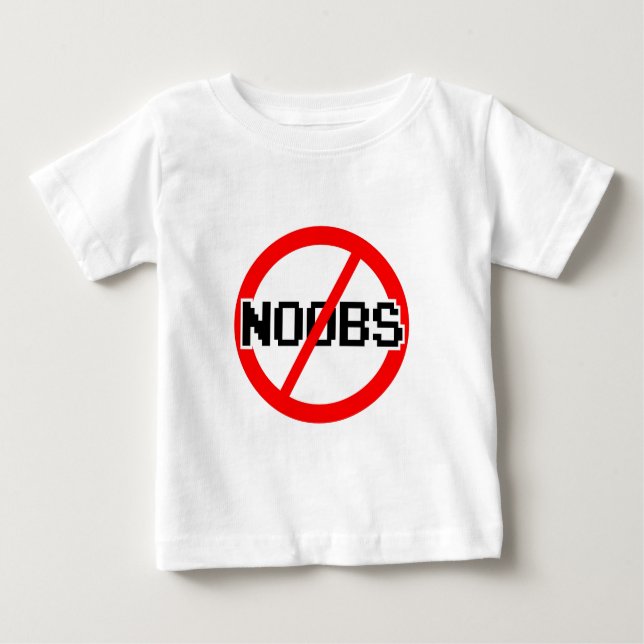 Camiseta De Bebé NINGÚN NOOBS - mono del friki/hacker/pc/code (Anverso)