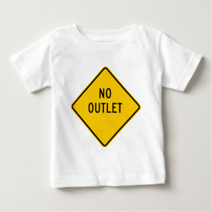 Camiseta De Bebé Ningún Rótulo de la carretera del mercado