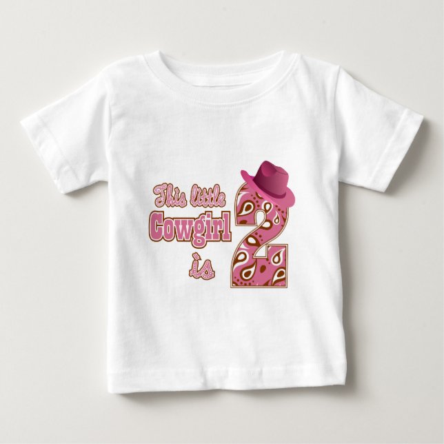 Camiseta De Bebé Niñita de vaca, segundo cumpleaños (Anverso)
