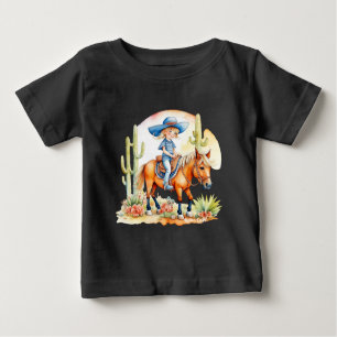 Camiseta De Bebé Niñita en caballo en escena de SW 2