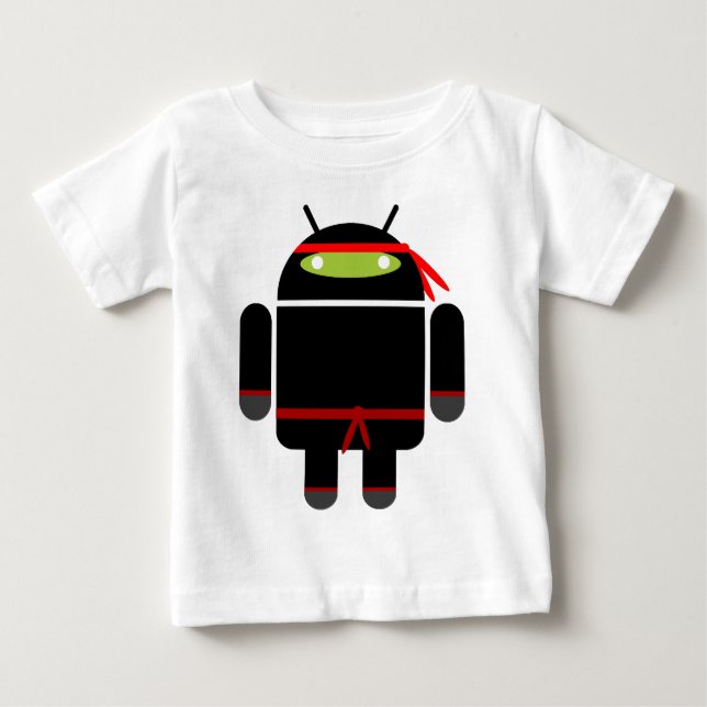Camiseta De Bebé Ninja androide (Anverso)