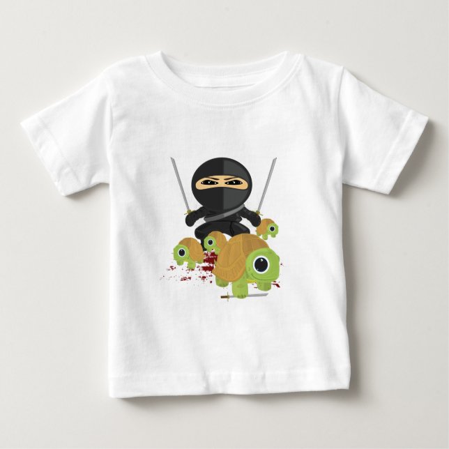 Camiseta De Bebé Ninja con tortugas (Anverso)
