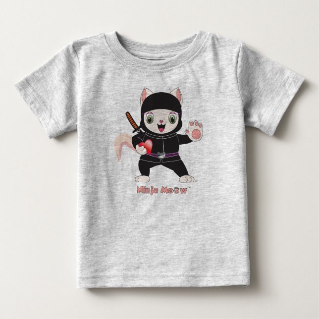 Camiseta De Bebé Ninja MEOW™ (Anverso)
