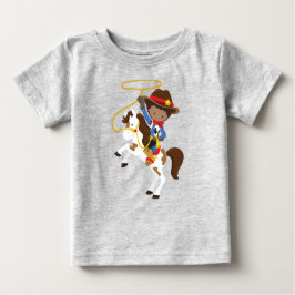 Camiseta De Bebé Niño Africano-Americano, Vaquero, Alguacil Lasso