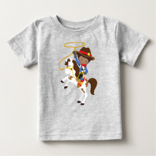 Camiseta De Bebé Niño Africano-Americano, Vaquero, Alguacil Lasso