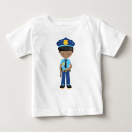 Camiseta De Bebé Niño afroamericano, policía, policía