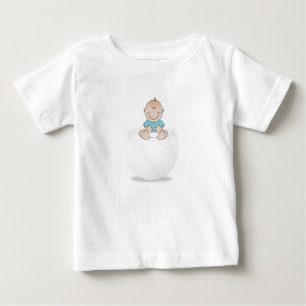 Camiseta De Bebé Niño bebé con huevo de Pascua roto