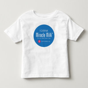 Camiseta De Bebé Niño "bebo la leche del milagro "
