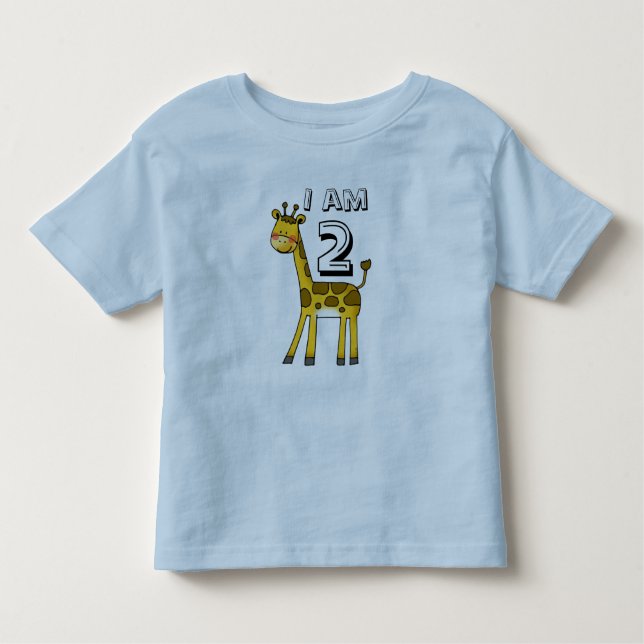 Camiseta De Bebé Niño/chica de 2 años de edad (jirafa) (Anverso)