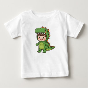 Camiseta De Bebé Niño Con Disfraces De Dinosaurio