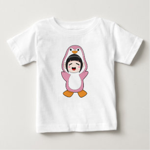 Camiseta De Bebé Niño con traje de pingüino