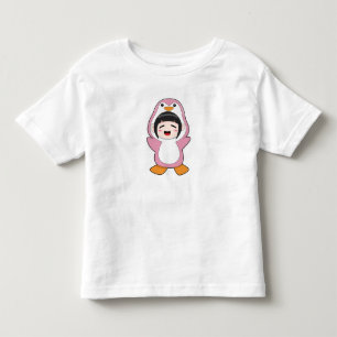 Camiseta De Bebé Niño con traje de pingüino
